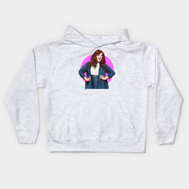 Melissa McCarthy - An illustration by Paul Cemmick Kids Hoodie by PLAYDIGITAL2020